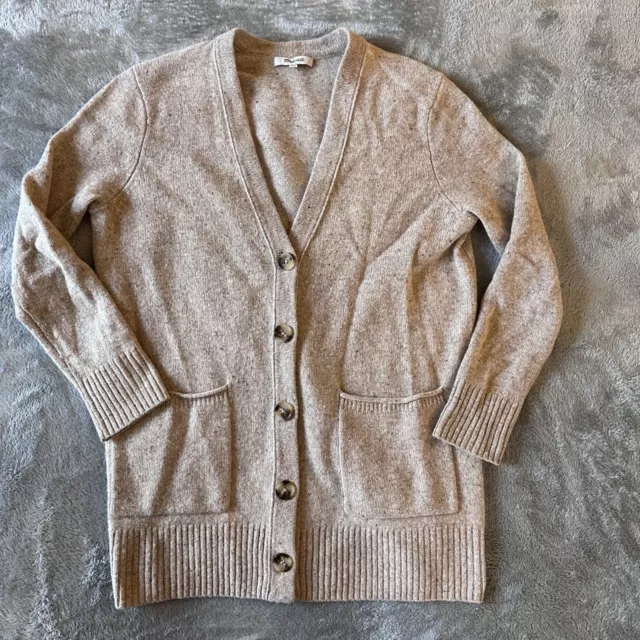 Madewell Donegal Maysfield Sweater Cardigan 100% Merino Wool XXS