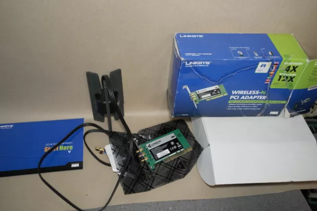 Linksys Wireless-N PCI Adapter WMP300N komplett verpackt