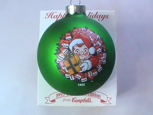 1995 Campbell Kids Christmas Ornament With Box Collectors Edition Campbell Soup