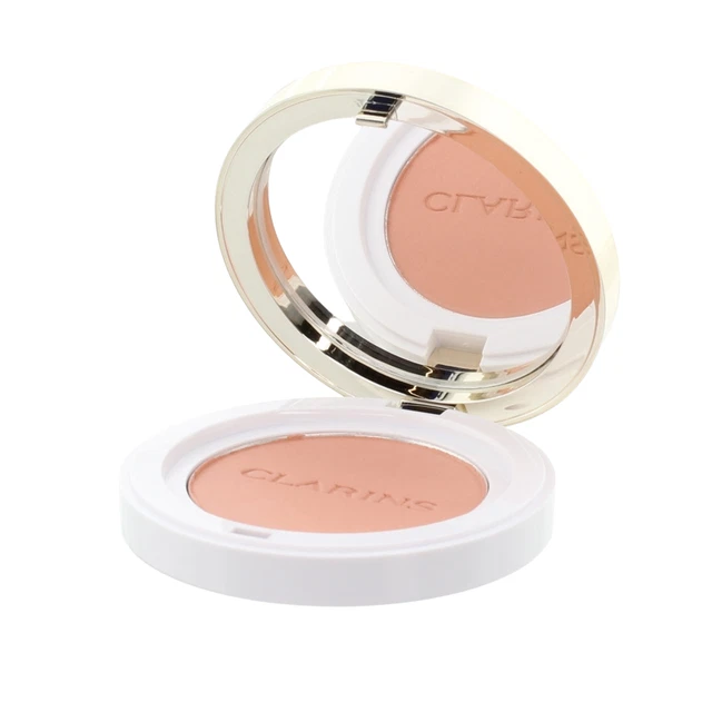 Rubor rosa Clarins brillo y color rubor uso largo 06 rubor de coral descarado