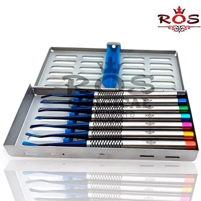 PDL ELEVATOR Dental Luxating Root Tip Extracting Surgical TOOTH LOOSING Set 7Pcs