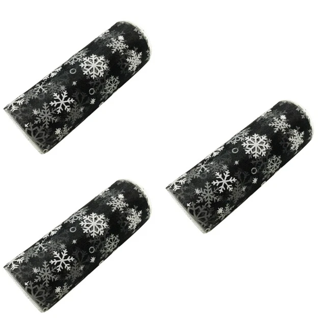 mesh ribbon 3x Urlaub Tüll Rollen Weihnachten Geschenk Band Schneeflocke Ban