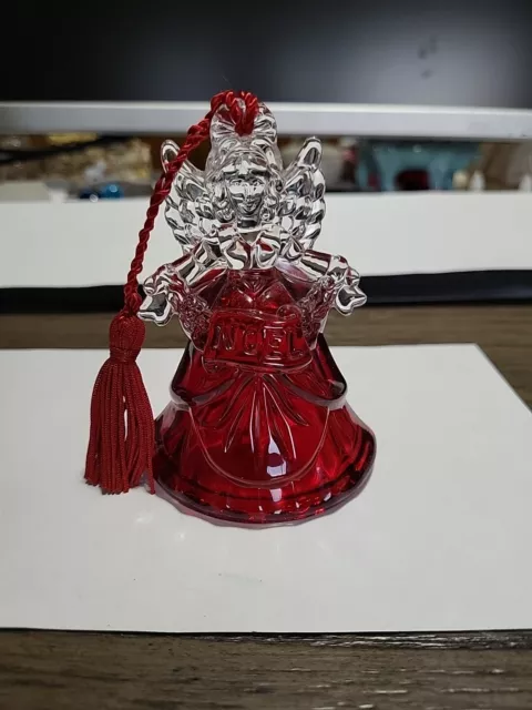Marquis Waterford Lead Crystal Angel Christmas Bell Ornament Made In Germany