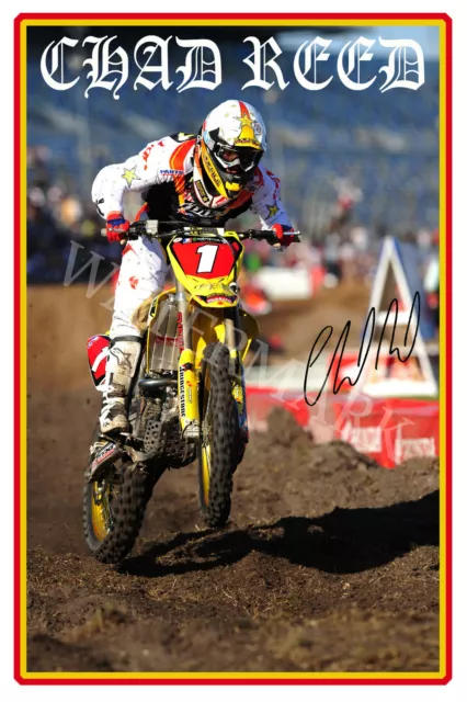 Chad Reed signed 12x18 inch photograph poster- Top Quality