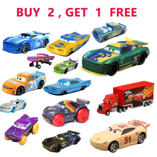 1:55 Diecast Model Car Disney Pixar Cars Raymond Mack McQueen Toys Gift Queen 2