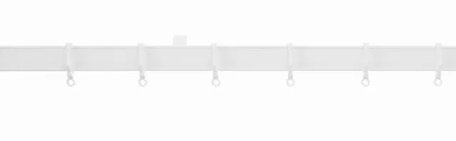 Curtain track White Plastic PVC 1.2m 120cm 4ft complete track set