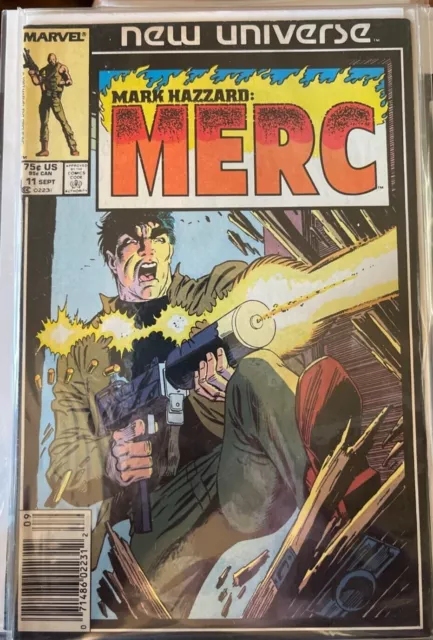 Mark Hazzard: Merc #11 Sept. 1987 Marvel Comics