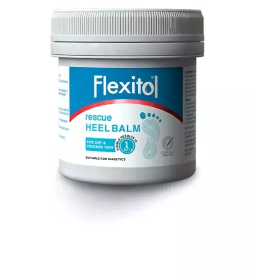 Flexitol Rescue Heel Balm 485g Tub - Dry & Cracked Skin Moisturising Foot Cream