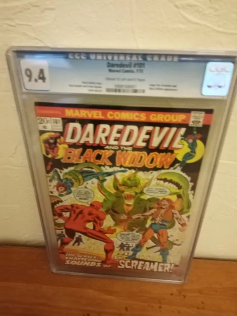 MARVEL COMICS DAREDEVIL VOL 1. # 101 JULY 1973. US 20c CGC 9.4 ANGAR APP. NM