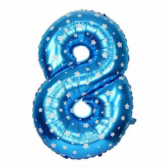 16" Foil Balloon Number 8 Birthday Age Party Wedding Fun Inflatable Banner Decor