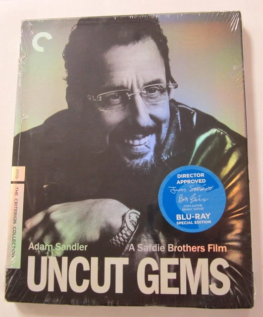UNCUT GEMS NEW SEALED Blu-Ray MOVIE 2019 Criterion ADAM SADLER