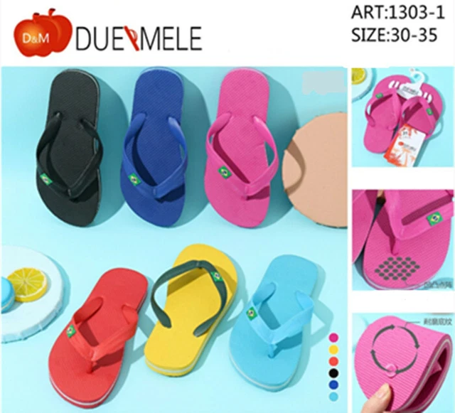 Ciabatte Infradito Bambini Ragazzi Unisex  Di Gomma Casa Mare Piscina Estivo