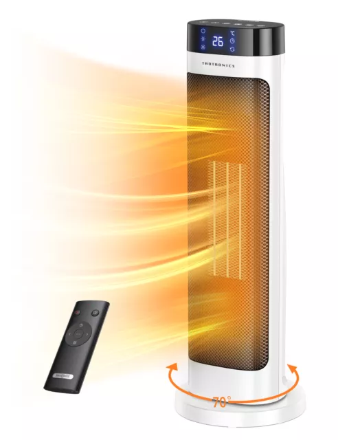TaoTronics Keramik Heizlüfter 2000W Heizstrahler Schnellheizer Heizung 12h Timer