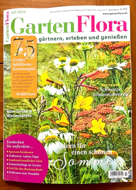 GARTENFLORA NEU ZEITSCHRIFT Juli 7/2024 SommerIdeen Gärtnern Erleben
