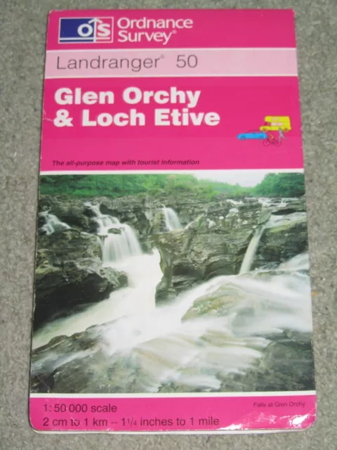 OS Ordnance Survey Landranger Map Sheet 50 Glen Orchy & Loch Etive - 2000