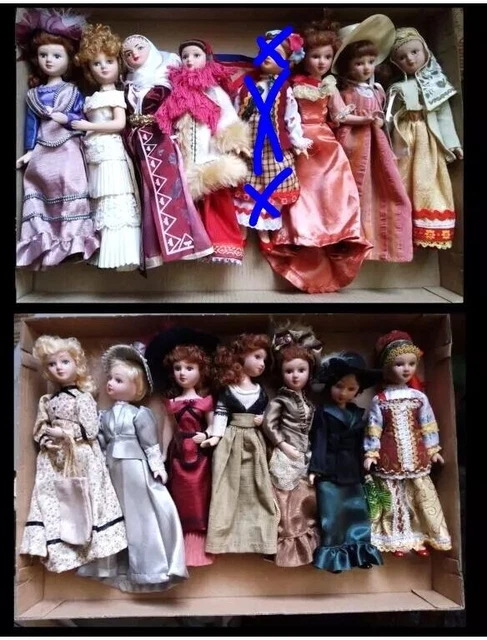 Lot De 4 Poupées En Porcelaine Neuves - Pour Collectionneur