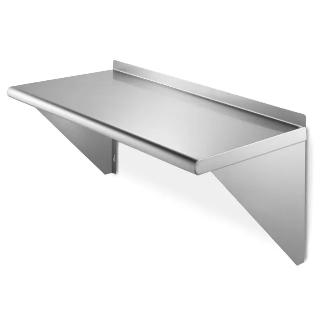 Stainless Steel 12" x 24" Commercial Kitchen Wall Shelf Restaurant Shelving