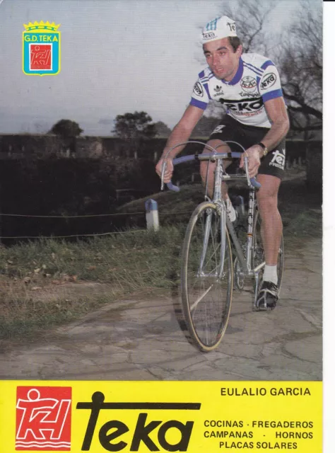 CYCLISME carte cycliste EULALIO GARCIA équipe TEKA 1981