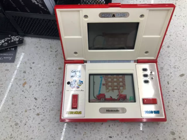 Vintage Nintendo Mickey And Donald "Game & Watch" Console.