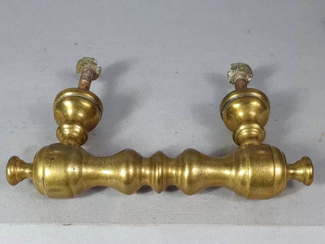 ANCIENNE POIGNÉE DE porte bronze 18 ou 19e siècle Bel état EUR 59,00