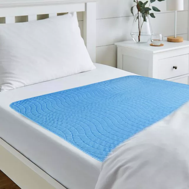 Eco Blue, Washable, Reusable, Incontinence Bed Pad/Waterproof Mattress Protector