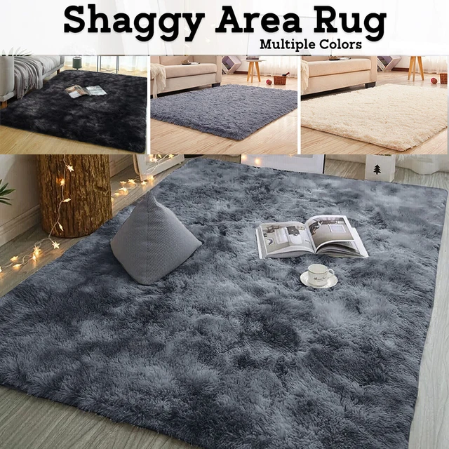 Fluffy Rugs Large Shaggy Rug Living Room Bedroom Super Soft Fleece Carpet Mats
