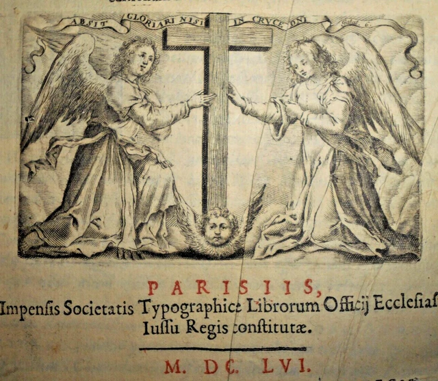 1656 SACRED BIBLE lexicon thesauri Hugh of SaintCher latin religious