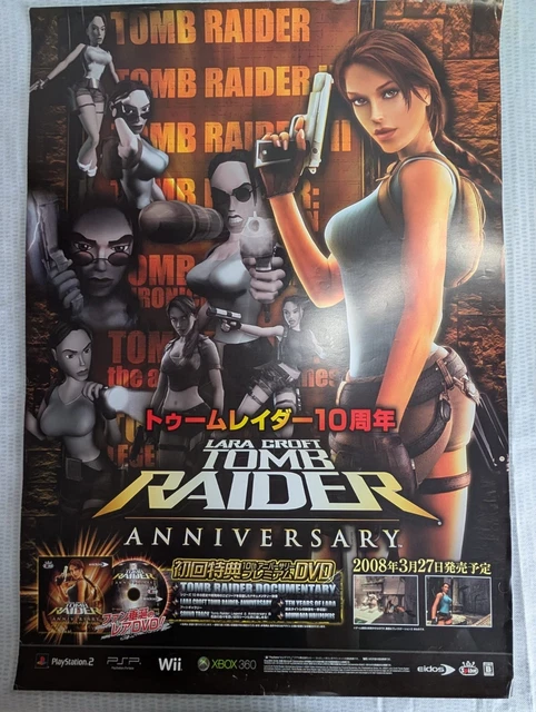Affiche Publicitaire Vintage Tomb Raider PlayStation 1 (PS1) – 59x42 Cm