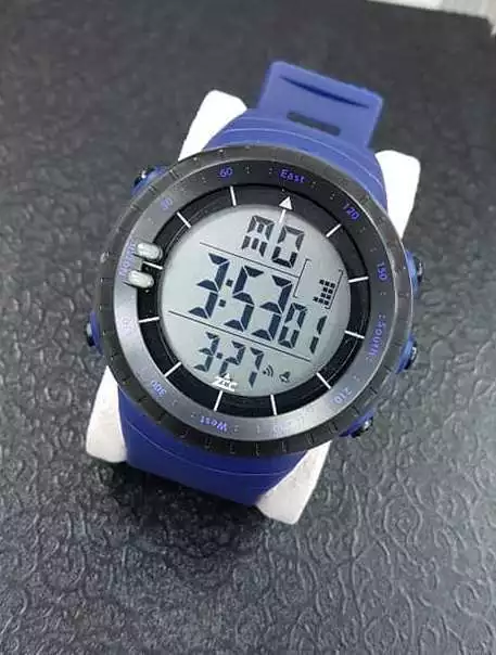 Orologio Polso ZCC Compass Digitale Sveglia Data Cronometro Sportivo Blu lac