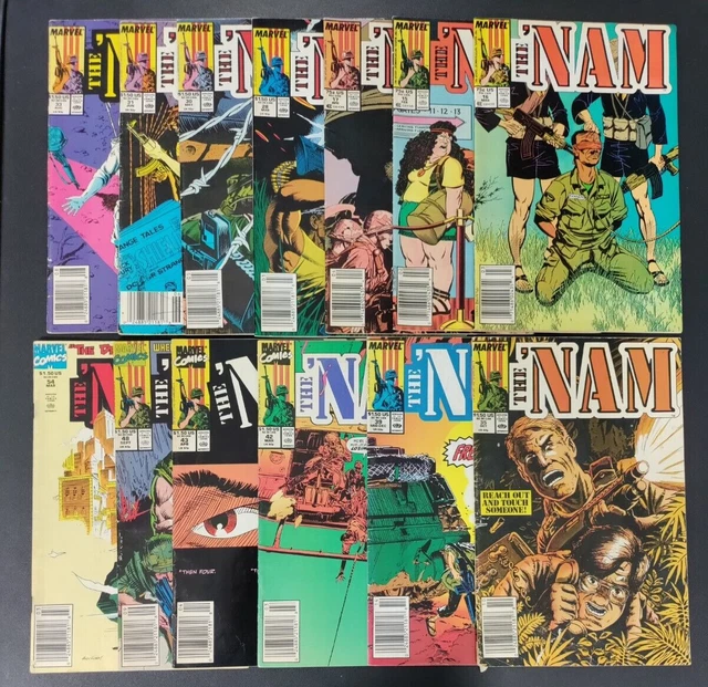 The Nam Newsstand Variant #15 16 17 28 30 31 33 35 39 42 43 48 54 Marvel Comics