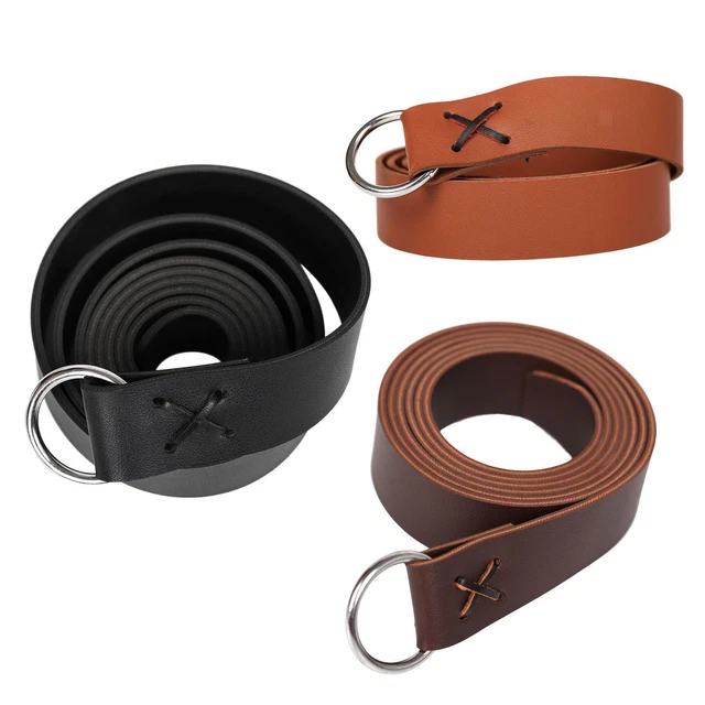 Accessoires de photo de ceinture de chevalier de style rétro en cuir PU pour