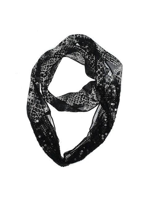 Justice Girls Black Scarf One Size