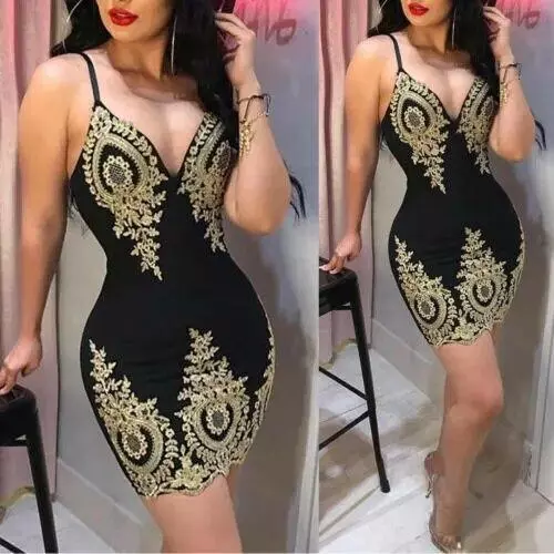 Moda Vestido De Mujer Casual Elegante Noche Vestidos De Fiesta Cortos Ropa Para