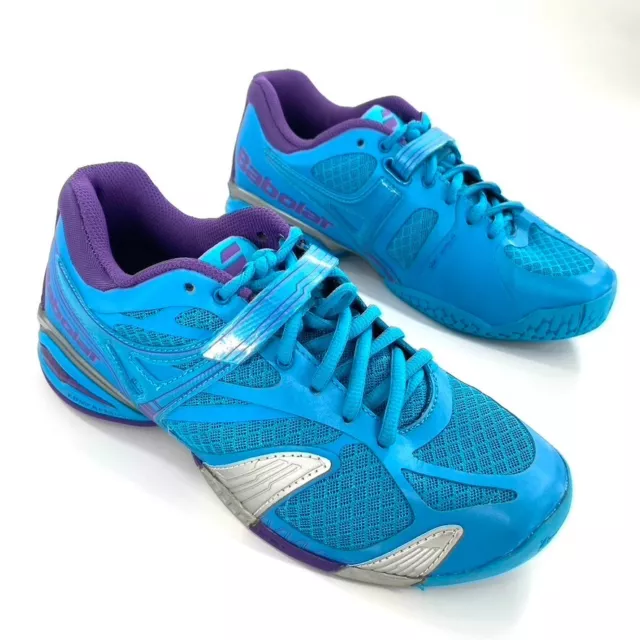 Babolat Propulse Womens Sz 7.5 Tennis Racquet Court Sports Shoes Sneakers Blue