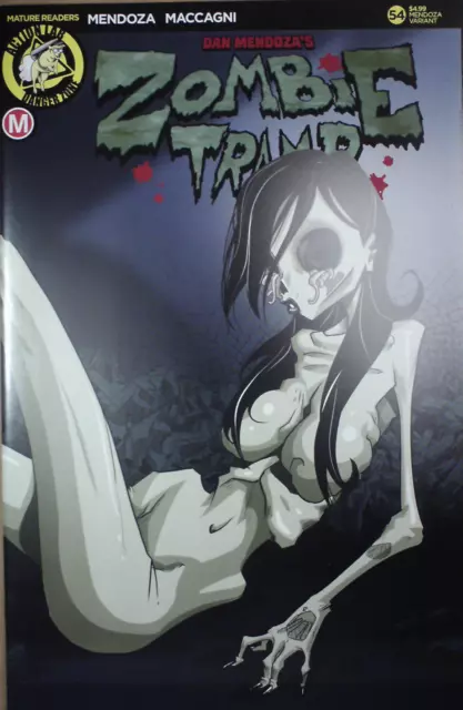 ZOMBIE TRAMP 54 ( Dan Mendoza Risque A variant  )Hot Action Lab comics NM+
