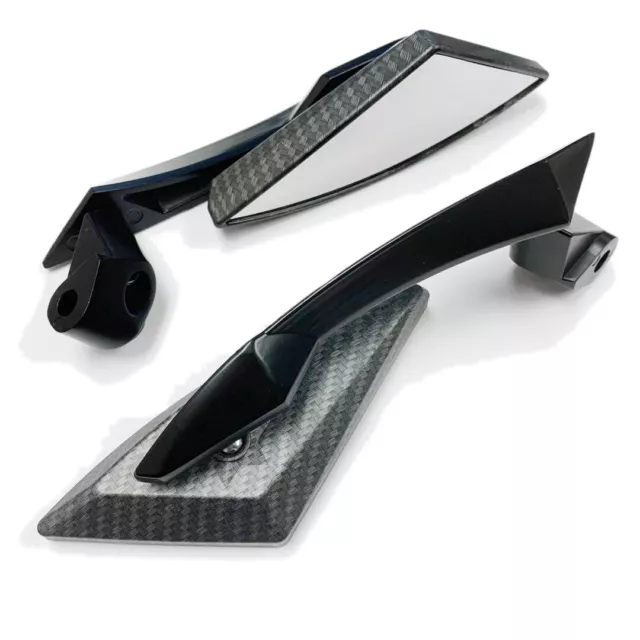 Black Teardrop Rearview Mirrors For Harley Suzuki Honda Electra Glide Motorcycle