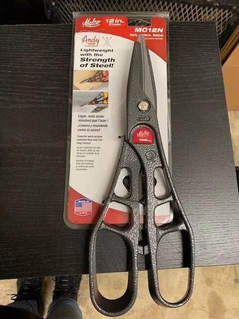 Malco MC12N Combination Snips,L&R Circles to 6" Diameter and Straight Cuts NEW