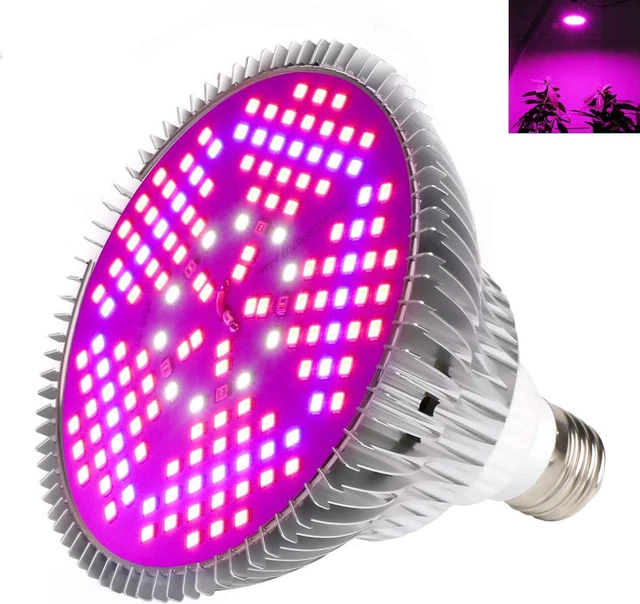 Lampade per Piante Crescita E27 100W 150leds Grow Light Faretto