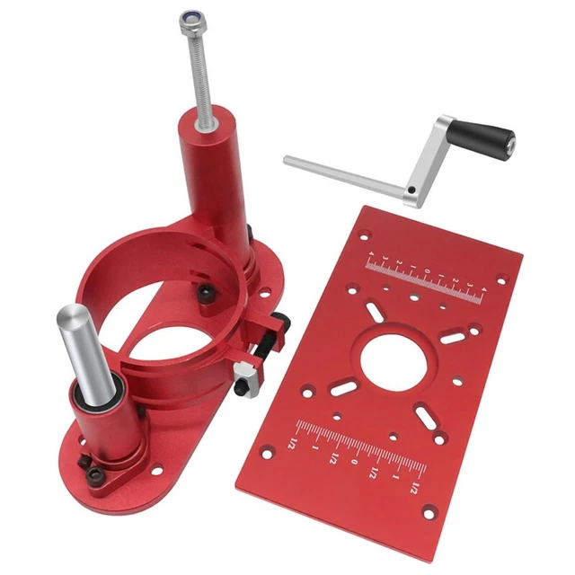 Base Per Router Per Legno In Lega Di Alluminio, Base Fissa Compatta 2 In 1, Staffa Per Scanalatura E Fresatura, Adatta A Frese Con Diametro 65mm - 3