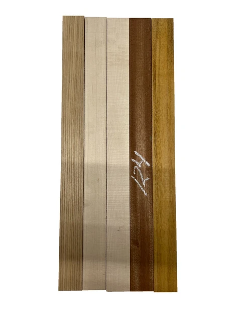 5 Pack, Multispecies Thin stock lumbers-Board Blocks  20-1/2"x1-3/4"x1/2" #124