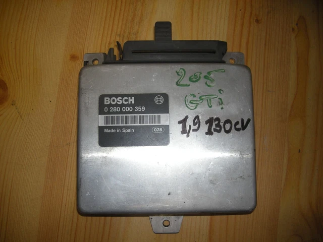 Calculateur Moteur (ECU) Bosch 0280000340 Pour Peugeot 205 1.6 GTI - Pièce D'occasion Fonctionnelle | Boîtier électronique Gestion Moteur