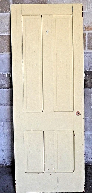 Antique Victorian Interior Door - Circa 1895 Fir Architectural Salvage