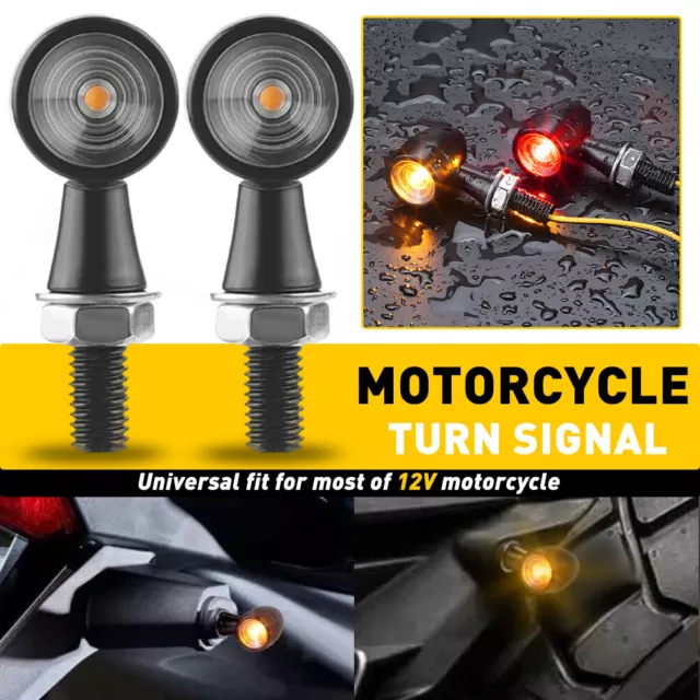 2x Motorcycle LED Turn Signal Light For Honda Shadow Rebel 250 Valkyrie 1500 New