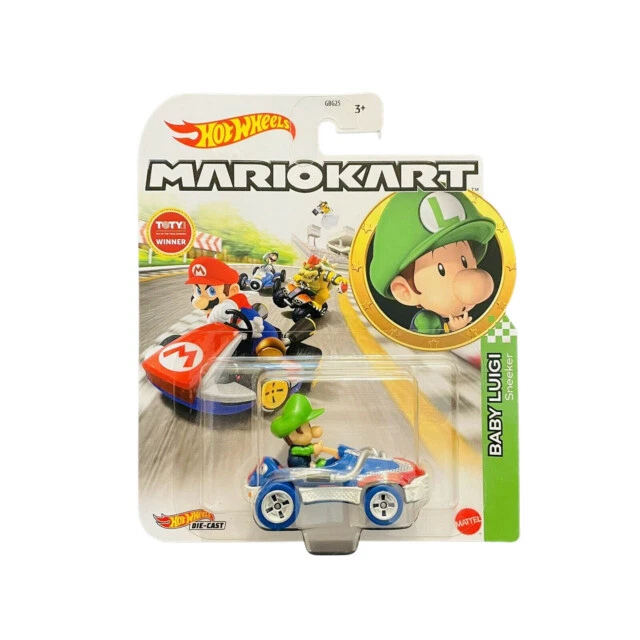 MATTEL HOT WHEELS Mario Kart Baby Luigi Sneeker Vehicle (HDB28) 12.00