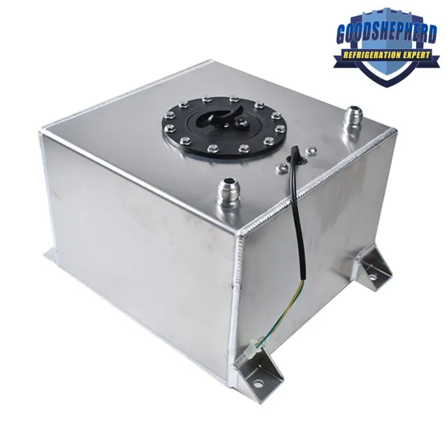 5 Gallon Aluminum Racing/street Fuel Cell Gas Tank+ Level Sender Drift/Polished