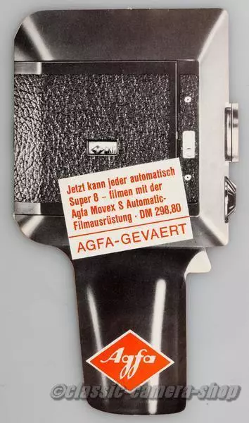 Cámara de película anuncio folleto AGFA MOVEX S AUTOMATIC & folleto de accesorios (X2785