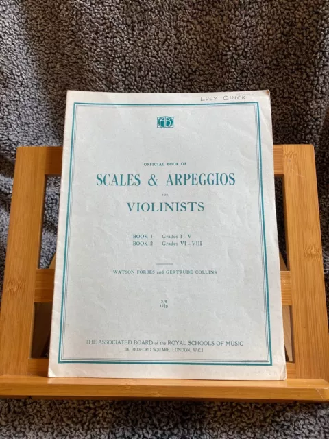Forbes Collins Official book Scales & Arpeggios Methode vol. 1 Associated Board