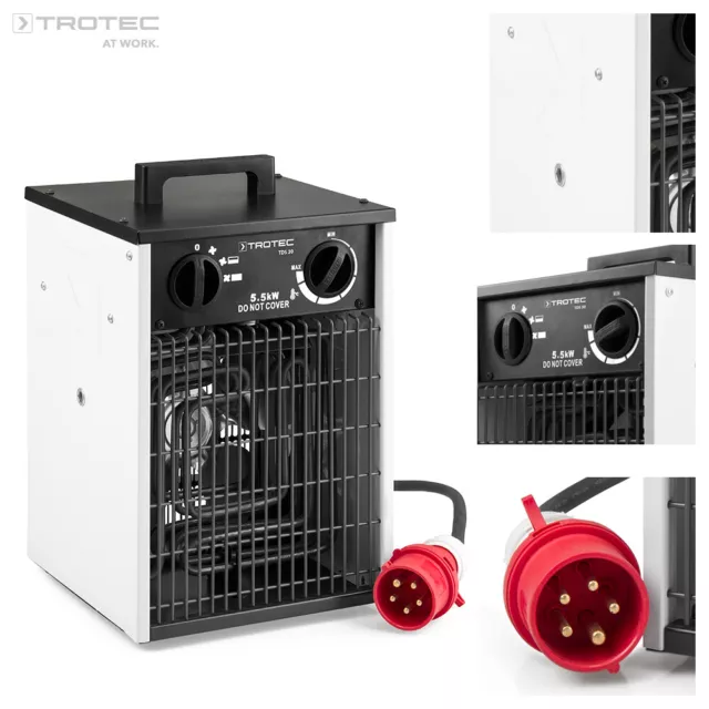 TROTEC TDS 30 Chauffage électrique, Générateur air chaud, Aérotherme 5,5 kW