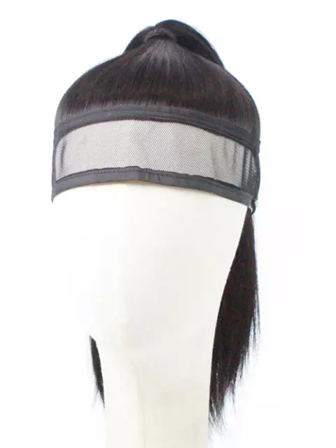 Unisex Hanfu Cosplay Hair Net Ponytail Hairpiece Chinese Ancient Hair Headdress