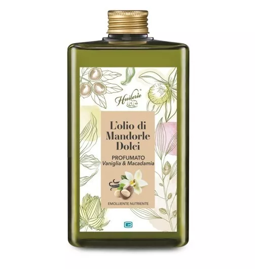 Huilerie Olio Di Mandorle Dolci Aromatizzato Vaniglia E Macadamia 300 Ml